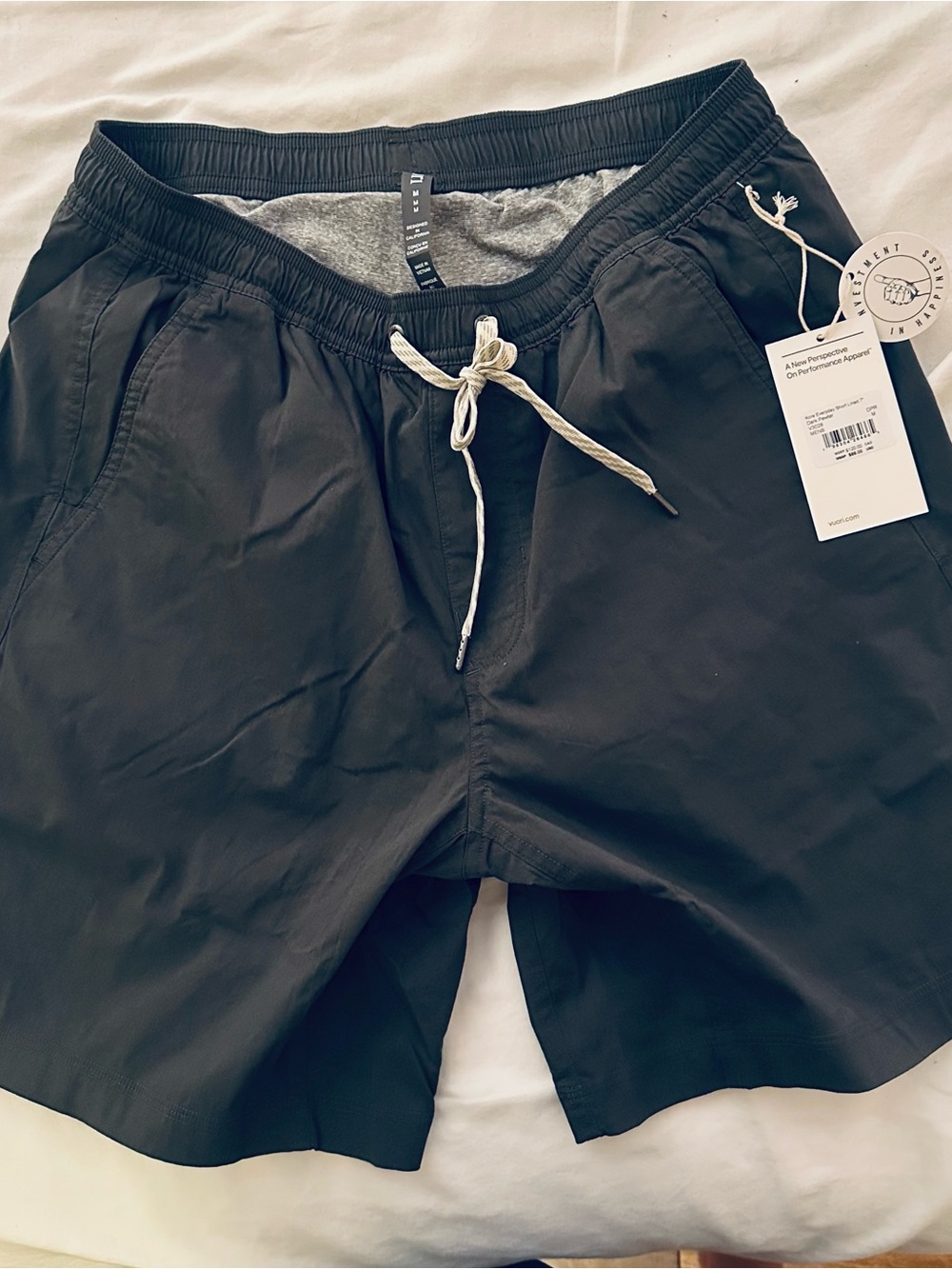 New Vuori Kore Everyday Short Lined 7” - Dark Pewter - Mens Medium